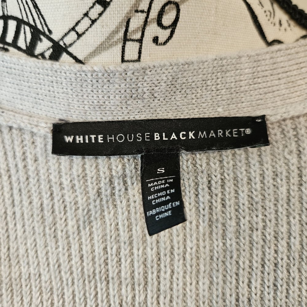 NWOT WHBM long button down cardigan size small - Picture 7 of 8